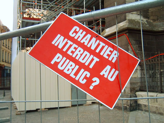 Chantier interdit au public ?