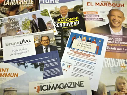 Candidats aux élections municipales et communautaires de La Rochelle en 2020